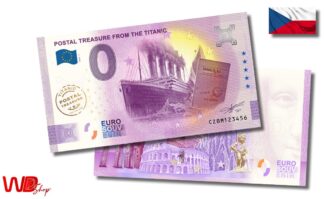 <span style="color: #808080;"><small>Euro Souvenir #CZ060</small></span><br/> <b>POSTAL TREASURE FROM THE TITANIC</b> – <strong style="color: #800080;"><small>ZLATÁ PRÍTLAČ/GOLD IMPRINT</small></strong> [2024]